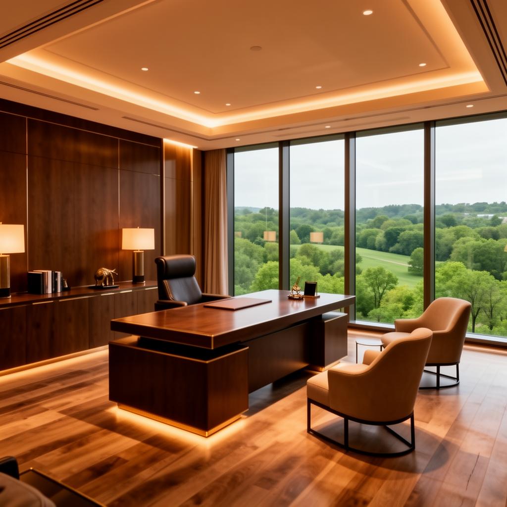 Professional luxury executive office interior in Nashville representing high-touch relocation services